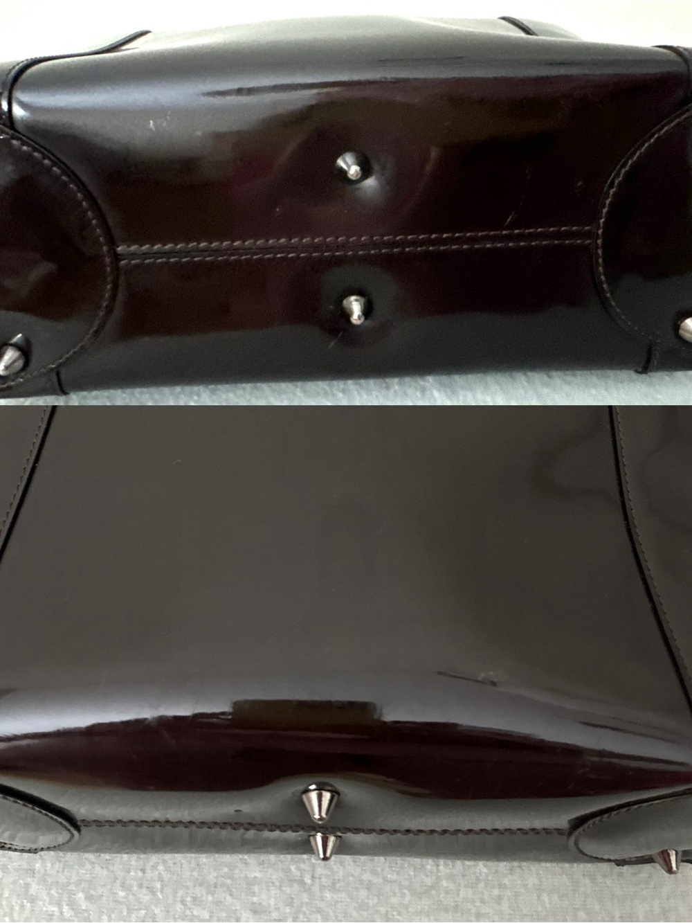 Auth Dior Black Patent Leather Top-Handle Bag - Picture 16 of 16